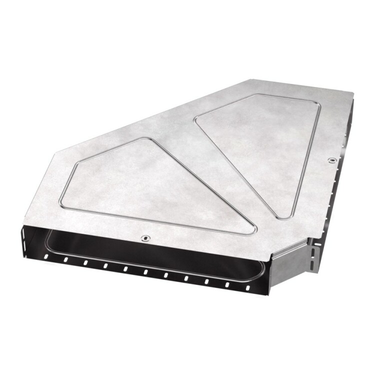 Промрукав Угол горизонтальный 90 градусов с крышкой Стандарт 600х100 (PR16.0630) превью в интернет-магазине электрики Форум Электро в Москве