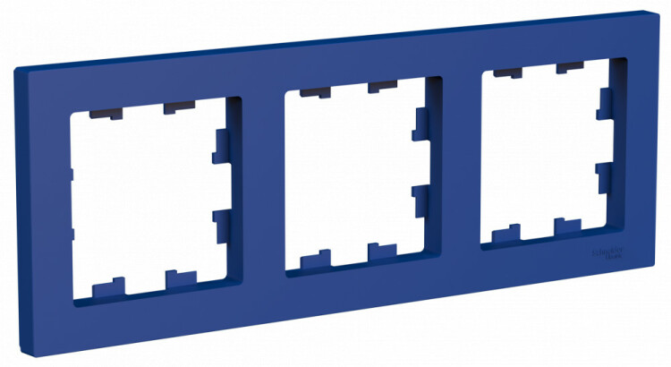 Картинка Systeme Electric AtlasDesign Аквамарин Рамка 3-ая, универсальная (ATN001103) в интернет-магазине Форум Электро в Москве