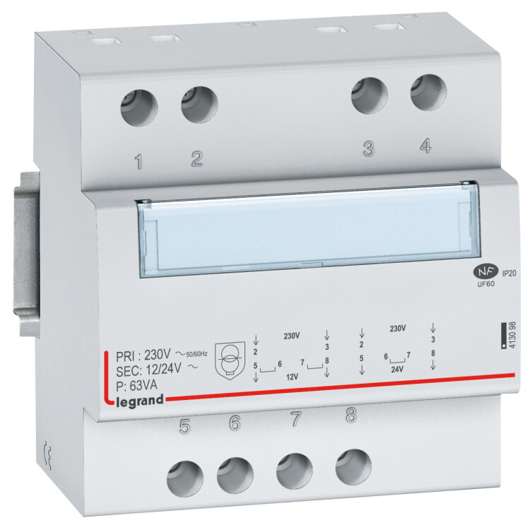 Legrand CX3 Трансформатор безопасности 230В/8-24В 63Ватт (413098) превью в интернет-магазине электрики Форум Электро в Москве Legrand CX3 Трансформатор безопасности 230В/8-24В 63Ватт (413098) превью в интернет-магазине электрики Форум Электро в Москве