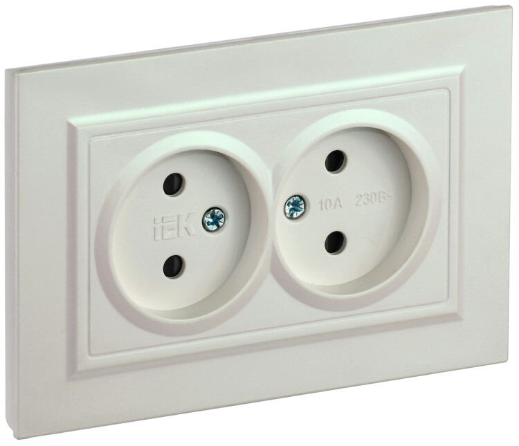Фотография IEK BRITE Жемчуг Розетка 2-я без з/к с з/ш 10А в сборе РСш12-2-БрЖ (BR-R23-10-K36-F) в интернет-магазине Форум Электро в Москве Картинка IEK BRITE Жемчуг Розетка 2-я без з/к с з/ш 10А в сборе РСш12-2-БрЖ (BR-R23-10-K36-F) в интернет-магазине Форум Электро в Москве