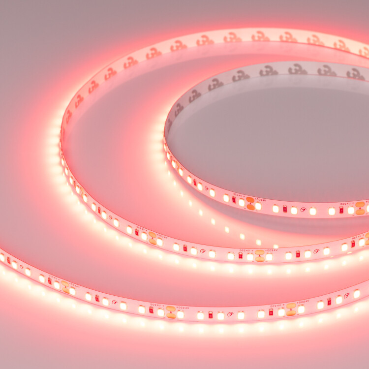Светодиодная лента RT-A120-8mm 24V Scarlet (9.6 W/m, IP20, 2835, 5m) (Arlight, -) (043383) превью в интернет-магазине электрики Форум Электро в Москве