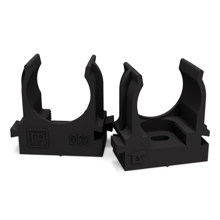 Промрукав Крепеж-клипса для труб для монтажного пистолета черная в гофроящике d20 мм (1200шт/кор) (PR13.0456) превью в интернет-магазине электрики Форум Электро в Москве