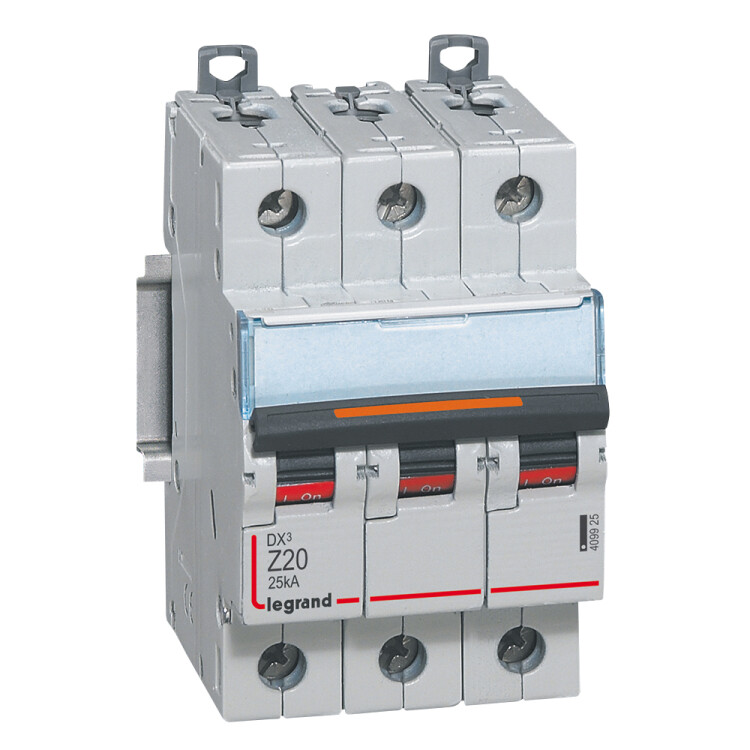 Legrand DX3 Автоматический выключатель 3P 20A (Z) 25kA (409925) превью в интернет-магазине электрики Форум Электро в Москве Legrand DX3 Автоматический выключатель 3P 20A (Z) 25kA (409925) превью в интернет-магазине электрики Форум Электро в Москве