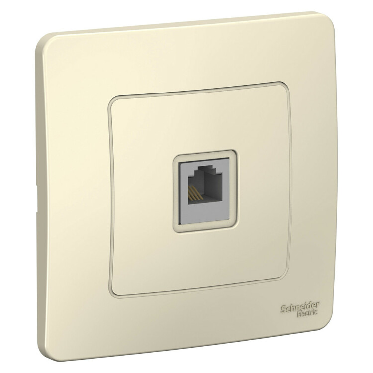 Картинка Systeme Electric Blanca внутр Молочная Розетка ТЛФ RJ11 (BLNIS011002) в интернет-магазине Форум Электро в Москве