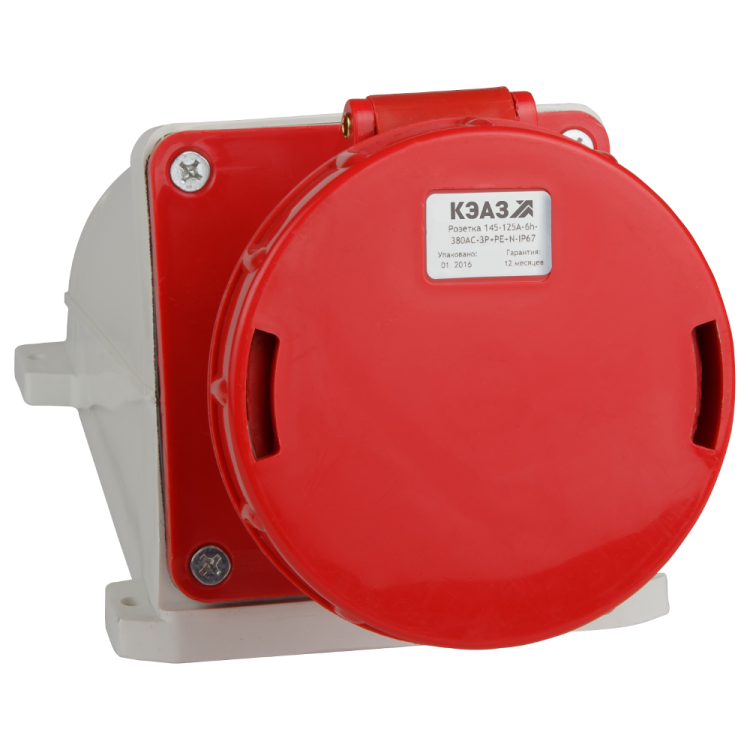 КЭАЗ Розетка для монтажа на поверхность 145-125А-6h-380AC-3P+PE+N-IP67 (241222) превью в интернет-магазине электрики Форум Электро в Москве КЭАЗ Розетка для монтажа на поверхность 145-125А-6h-380AC-3P+PE+N-IP67 (241222) превью в интернет-магазине электрики Форум Электро в Москве