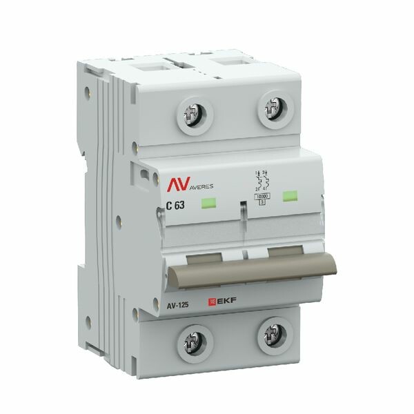 EKF AVERES Выключатель автоматический AV-125 2P 63A (D) 10kA (mcb125-2-63D-av) превью в интернет-магазине электрики Форум Электро в Москве EKF AVERES Выключатель автоматический AV-125 2P 63A (D) 10kA (mcb125-2-63D-av) превью в интернет-магазине электрики Форум Электро в Москве