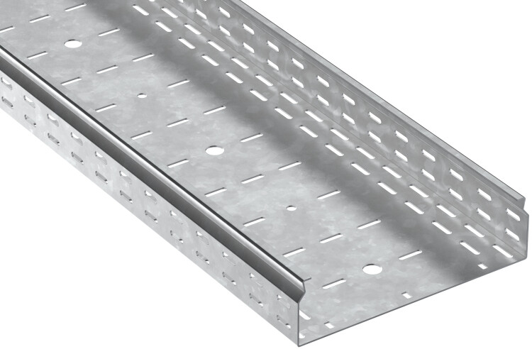 IEK ESCA 7 Лоток перфорированный 80х300х2000-1,5 HDZ (CLP10-080-300-150-2-HDZ) превью в интернет-магазине электрики Форум Электро в Москве