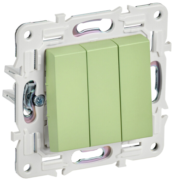 Фотография IEK SKANDY Мятный Выключатель 3-клавишный 10А SK-V11G (SK-V30-0-10-K06) в интернет-магазине Форум Электро в Москве Картинка IEK SKANDY Мятный Выключатель 3-клавишный 10А SK-V11G (SK-V30-0-10-K06) в интернет-магазине Форум Электро в Москве