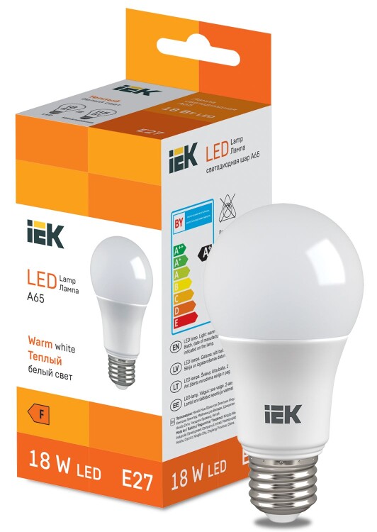 LED Bulb A65 1850lm 3000K E27 IEK (LL-I-A65-18-230-30-E27) превью в интернет-магазине электрики Форум Электро в Москве