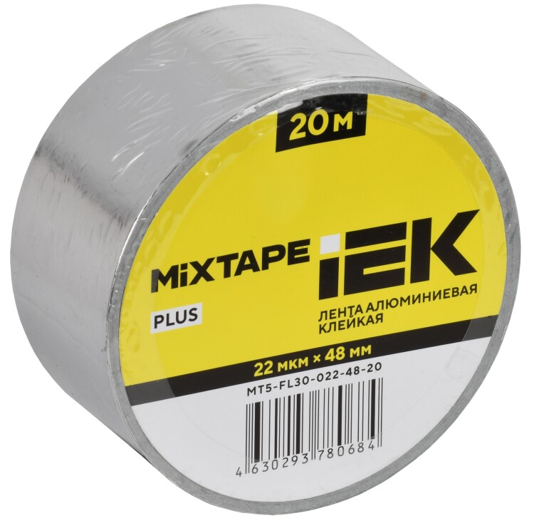 MIXTAPE PLUS Лента алюминиевая клейкая 22мкм 48х20м IEK (MT5-FL30-022-48-20) превью в интернет-магазине электрики Форум Электро в Москве
