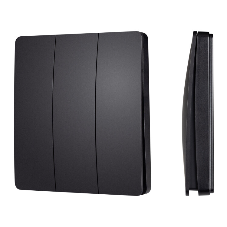 Картинка Arlight INTELLIGENTIGHT Кнопочная панель KINETIC-801-22-3G-WP-SUF Black (No battery, IP67, 433Mhz) (IP67 Пластик, 3 года) (051675) в интернет-магазине Форум Электро в Москве
