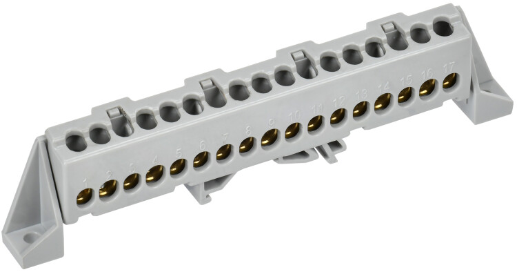 TEKFOR Шина L "фаза" в комб. изол. "Стойка" 6х9-17-Ср IEK (TF-NN10-17-DP-K03) превью в интернет-магазине электрики Форум Электро в Москве