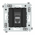 Картинка DKC Компьютерная розетка RJ-45 в стену, кат.6 одинарная,"Avanti", "Черныйматовый" (4412293) в интернет-магазине Форум Электро в Москве