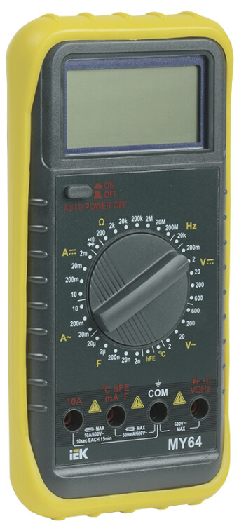 Мультиметр цифровой  Professional MY64 IEK (TMD-5S-064) превью в интернет-магазине электрики Форум Электро в Москве