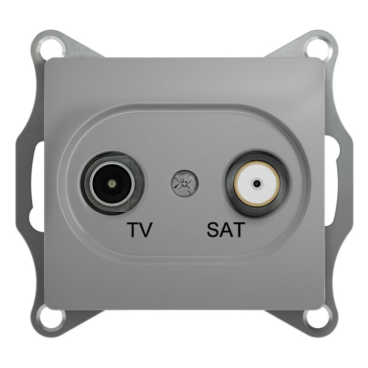 Картинка GLOSSA TV-SAT РОЗЕТКА оконечная 1DB, механизм, АЛЮМИНИЙ (GSL000397) в интернет-магазине Форум Электро в Москве