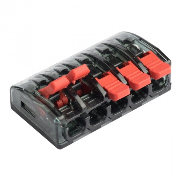 EKF Клемма СМК 221-415 5 отверстий 0.2-4.0 мм2 (4шт.) PROxima (plc-smk-221-415r) превью в интернет-магазине электрики Форум Электро в Москве