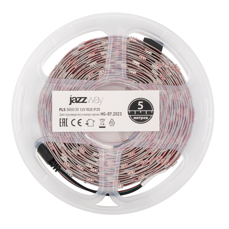 Jazzway Лента PLS 5050/30 RGB IP20 разноцвет. (5м) (.327620) превью в интернет-магазине электрики Форум Электро в Москве
