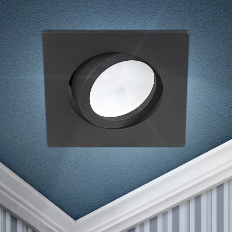 ЭРА Встраиваемый светильник алюминиевый KL87 BK MR16/GU5.3 черный (Б0054353) превью в интернет-магазине электрики Форум Электро в Москве