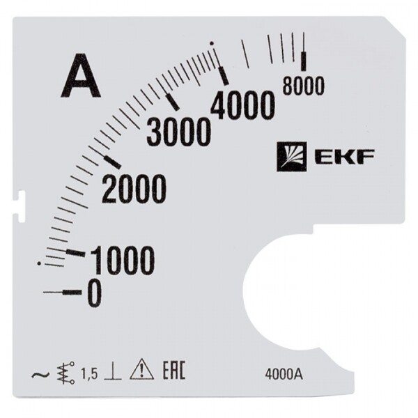 EKF Шкала сменная для A961 4000/5А-1,5 PROxima (s-a961-4000) превью в интернет-магазине электрики Форум Электро в Москве