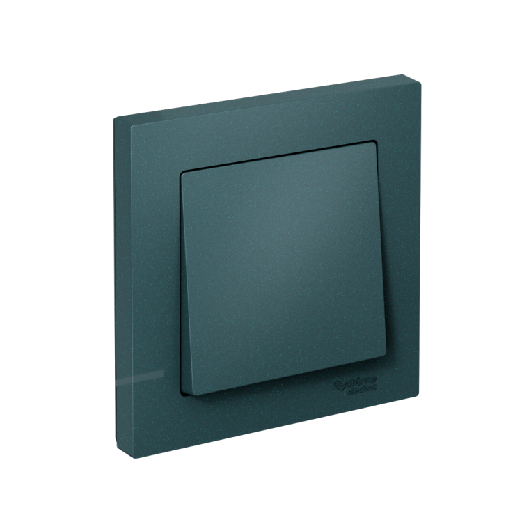 Картинка Systeme Electric AtlasDesign Изумруд Выключатель 1-клавишный, сх.1, 10АХ, в сборе, быстрозажим. клем. (ATN000812S) в интернет-магазине Форум Электро в Москве