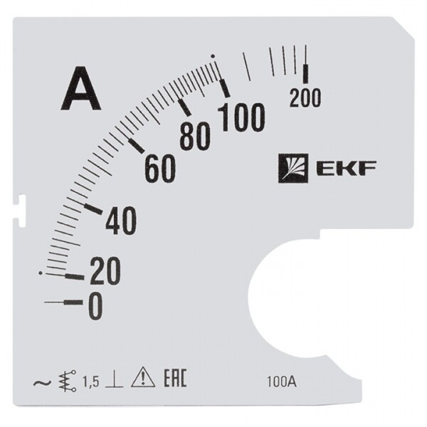 EKF PROxima Шкала сменная для A961 100/5А-1,5.