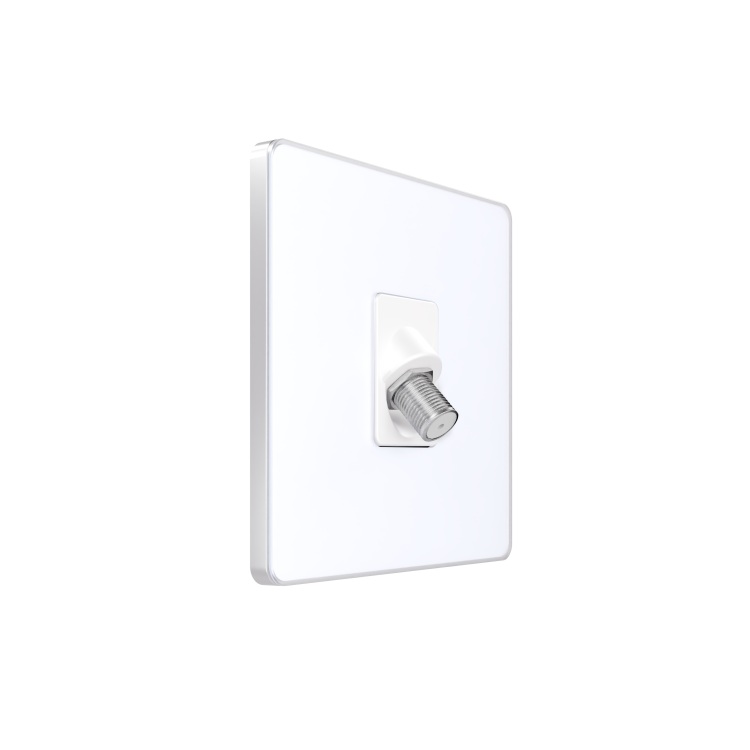Картинка Systeme Electric Systeme Infinity Арктический лед Розетка телевизионная TV/FM/SAT 5-2400MГц (FSE000198) в интернет-магазине Форум Электро в Москве