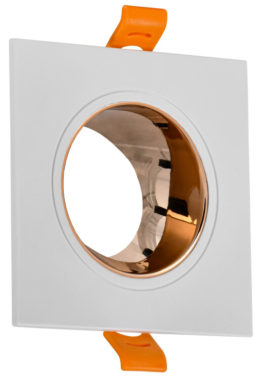 IEK Светильник 4107 встр. поворотн. GU10 белый/золото пласт. (LT-UVB0-4107-GU10-1-K22) превью в интернет-магазине электрики Форум Электро в Москве