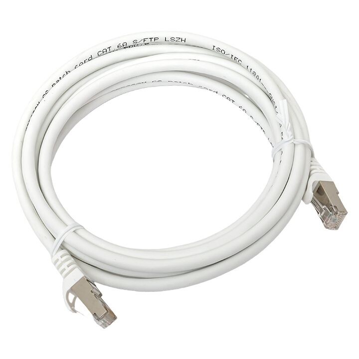 EKF Патч-корд TERACOM CS Cat.6A экранированный S/FTP оболочка LSZH белый (3,0м) (TRCS-6ASF-LSH-3M-WH) превью в интернет-магазине электрики Форум Электро в Москве