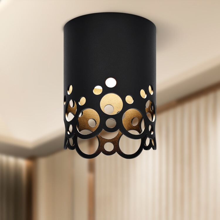 ЭРА Светильник настенно-потолочный спот OL49 BK GX53 IP20 черный (Б0059800) превью в интернет-магазине электрики Форум Электро в Москве