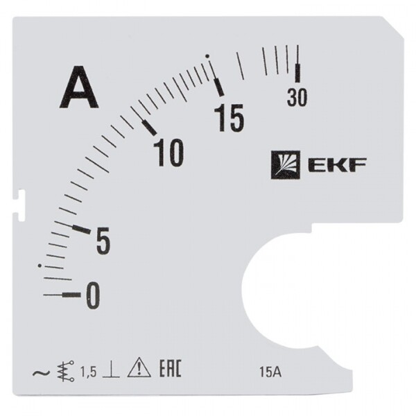 EKF Шкала сменная для A961 15/5А-1,5 PROxima (s-a961-15) превью в интернет-магазине электрики Форум Электро в Москве