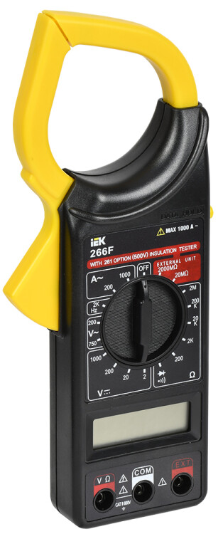 Токоизмерительные клещи  Expert 266F IEK (TCM-1F-266) превью в интернет-магазине электрики Форум Электро в Москве
