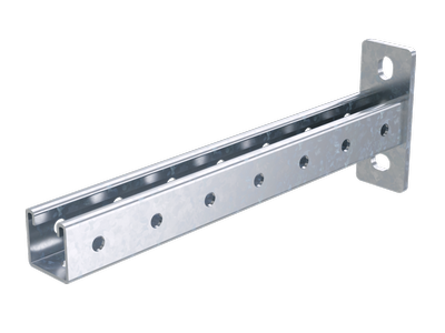 Консоль одиночная, 41х41, осн.200 мм, горячеоцинкованный (BBP4120HDZ) превью в интернет-магазине электрики Форум Электро в Москве