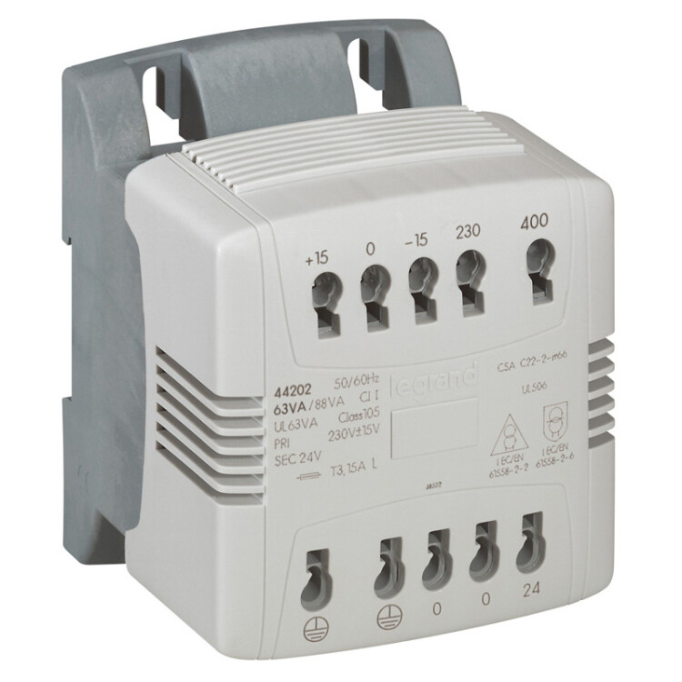 Legrand Трансформатор однофазный 230/400-24V 100Ва (044203) превью в интернет-магазине электрики Форум Электро в Москве