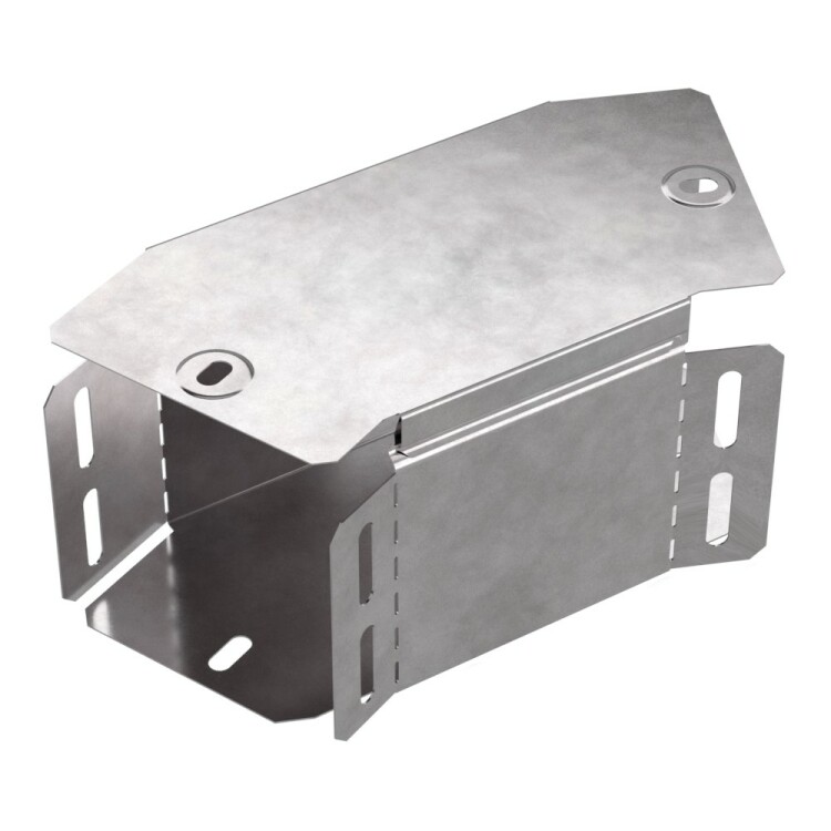 Промрукав Угол горизонтальный 45 градусов с крышкой Стандарт 100х100 (PR16.0425) превью в интернет-магазине электрики Форум Электро в Москве