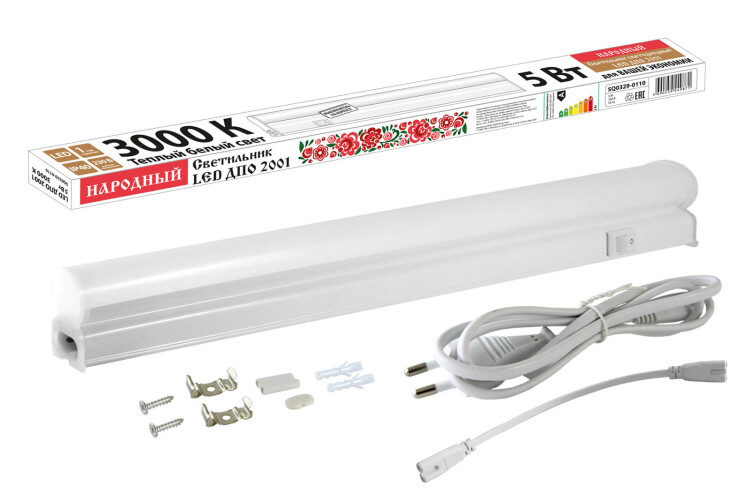 TDM Светильник LED ДПО 2001 5 Вт, 3000К, IP40, Народный (SQ0329-0110) превью в интернет-магазине электрики Форум Электро в Москве