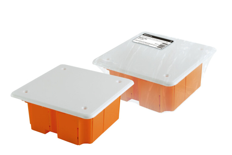 TDM Распаячная коробка СП 92х92х40мм, крышка, IP20, инд. штрихкод, (SQ1402-1001) превью в интернет-магазине электрики Форум Электро в Москве