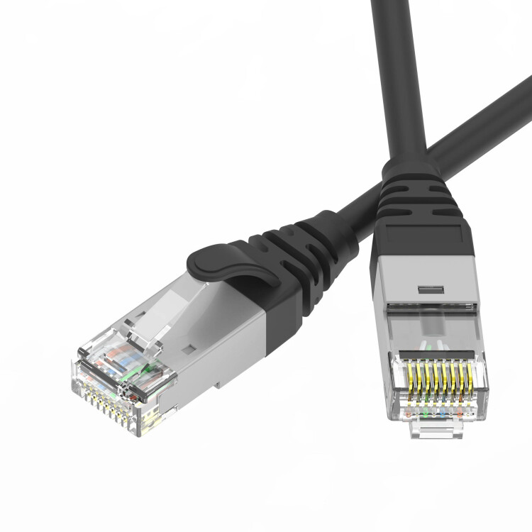 DKC Патч-корд экранированный Ultra SLIM CAT6A S/FTP 4х2, 30 AWG, LSZH, чёрный, 0,3м (RN6ASF4503BK-30) превью в интернет-магазине электрики Форум Электро в Москве DKC Патч-корд экранированный Ultra SLIM CAT6A S/FTP 4х2, 30 AWG, LSZH, чёрный, 0,3м (RN6ASF4503BK-30) превью в интернет-магазине электрики Форум Электро в Москве