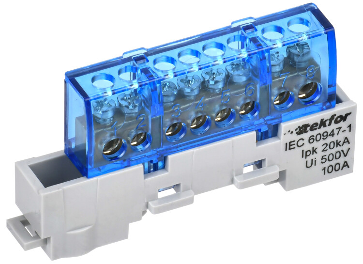 IEK TEKFOR Шина N "ноль" изол. на унив. держ. 6х9-8-С (TF-NN10-08-KL-K07) превью в интернет-магазине электрики Форум Электро в Москве