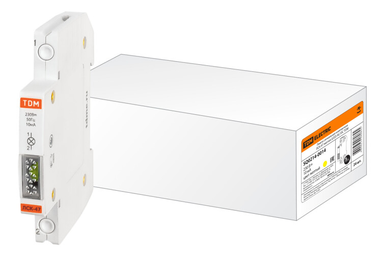 TDM Лампа сигнальная компактная ЛСК-47 желтая (LED) AC/DC (SQ0214-0014) превью в интернет-магазине электрики Форум Электро в Москве