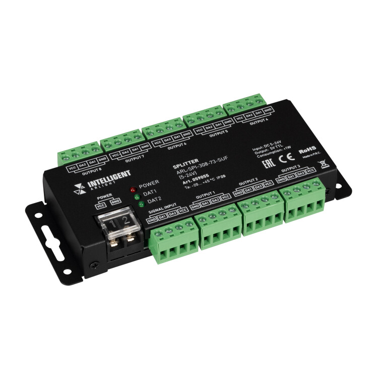 Arlight INTELLIGENTIGHT Сплиттер-SPI-308-73-SUF (5-24V) (IP20 Металл, 3 года) (059055) превью в интернет-магазине электрики Форум Электро в Москве