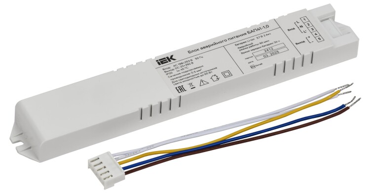 IEK Блок аварийного питания БАП41-1,0 для LED (LLVPOD-EPK-041-1H) превью в интернет-магазине электрики Форум Электро в Москве
