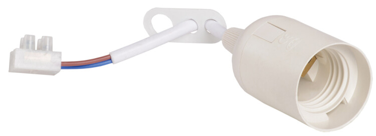 IEK Ппл27-04-К51 Патрон подвесной с шнуром, пластик, Е27, белый (50 шт), стикер на изделии, (EPP14-04-01-K01) превью в интернет-магазине электрики Форум Электро в Москве