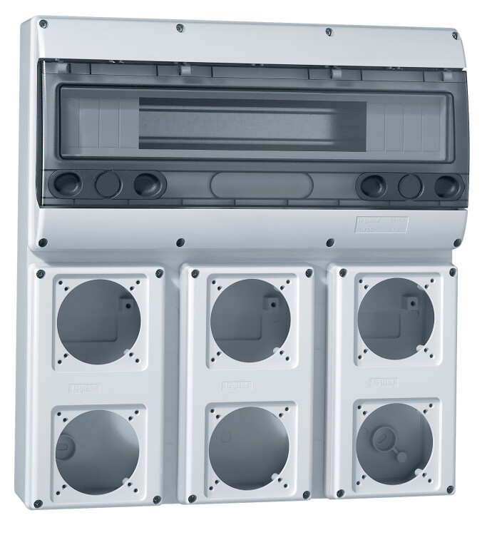 Legrand P17 Осн.щит.18М + 3лиц.пан.6роз.16А 220х125 IP66 (057709) превью в интернет-магазине электрики Форум Электро в Москве