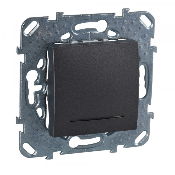 Картинка ОДНОКЛАВИШНЫЙ ПЕРЕКЛЮЧАТЕЛЬ (СХ.6) С ИНД. ЛАМП (MGU5.203.12NZD) в интернет-магазине Форум Электро в Москве