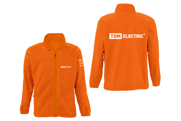 Куртка флисовая оранжевая (XXXL) TDM (RM0109-0027) превью в интернет-магазине электрики Форум Электро в Москве