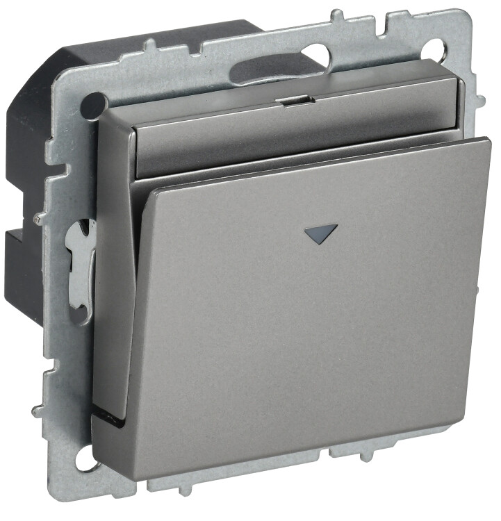 Картинка BRITE Выключ. карточный 30А ВС10-1-8-БрС сталь IEK (BR-V11-0-10-K46) в интернет-магазине Форум Электро в Москве
