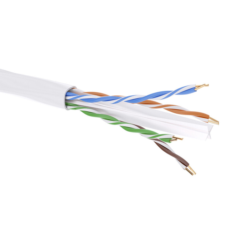 DKC Кабель CAT 6, U/UTP, нг(А)-HF, бухта 305м, белый (RN6UUA01WH) превью в интернет-магазине электрики Форум Электро в Москве