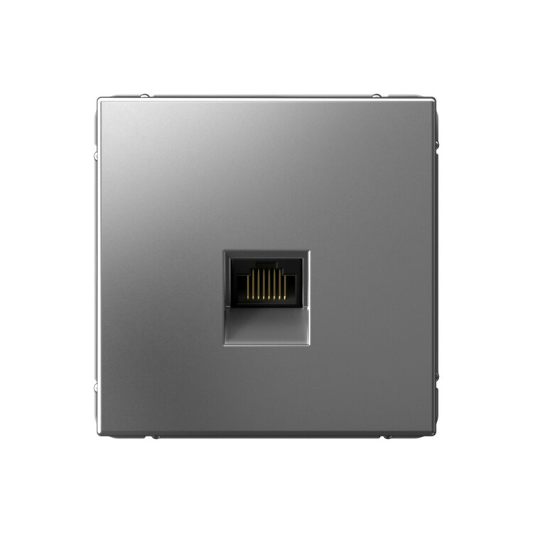 Картинка Systeme Electric ArtGallery Сталь Розетка компьютерная RJ45, кат. 6A, механизм (GAL000986) в интернет-магазине Форум Электро в Москве