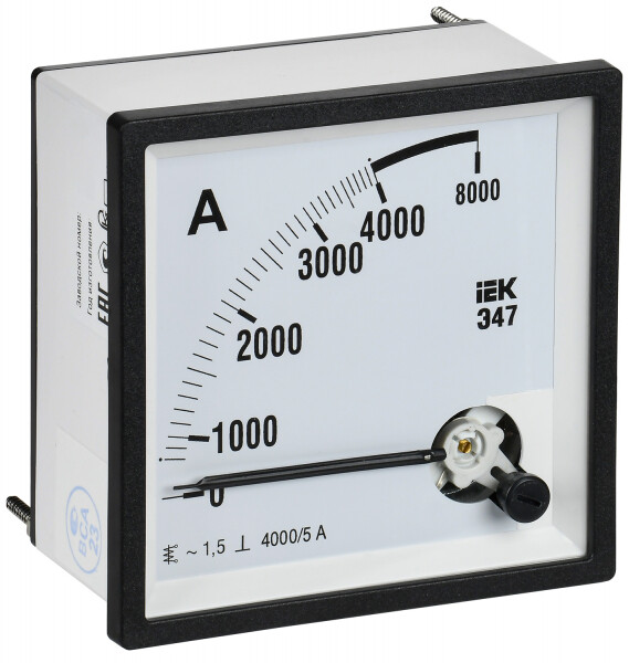 Амперметр Э47 4000/5А кл. точн. 1,5 96х96мм IEK (IPA20-6-4000-E) превью в интернет-магазине электрики Форум Электро в Москве