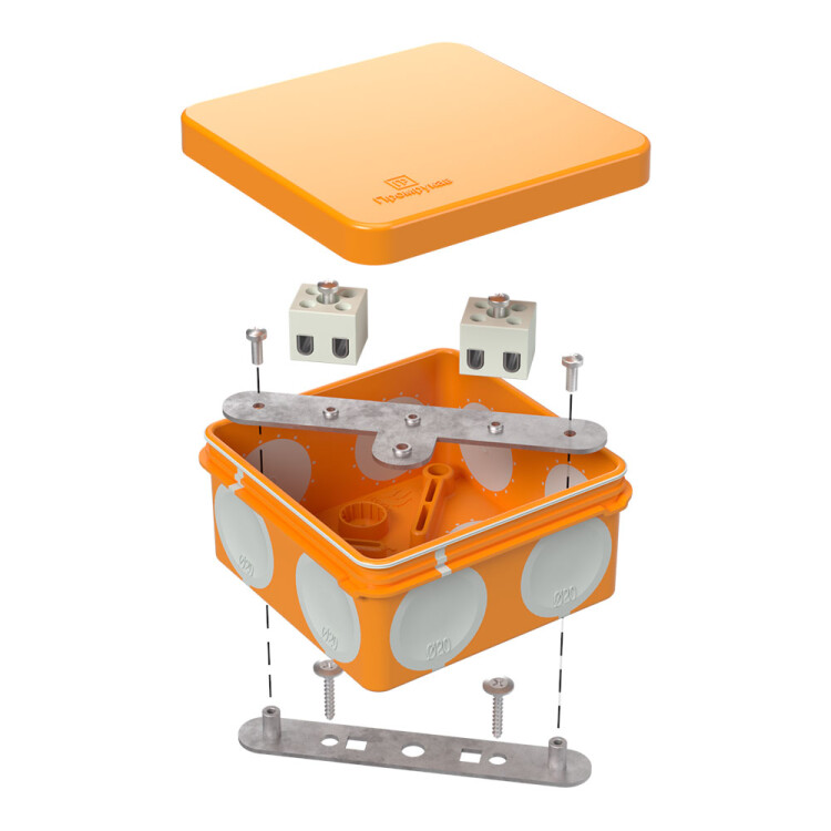 Промрукав Коробка огнестойкая для о/п двухкомпонентная 60-0210-FR2.5-4 Е15-Е120 80х80х40 (60-0210-FR2.5-4) превью в интернет-магазине электрики Форум Электро в Москве